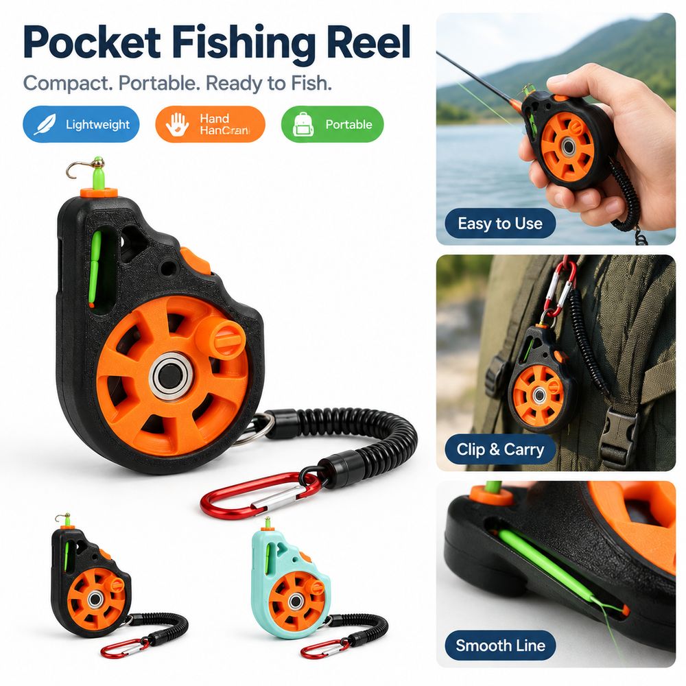 New Hand Line Reel Pocket Fish - đánh giá và giá Baitcasting Reel